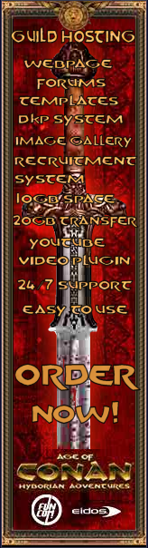 Age of Conan Guild Hosting Services