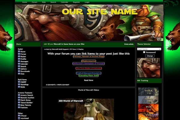 World of Warcraft Guild Hosting