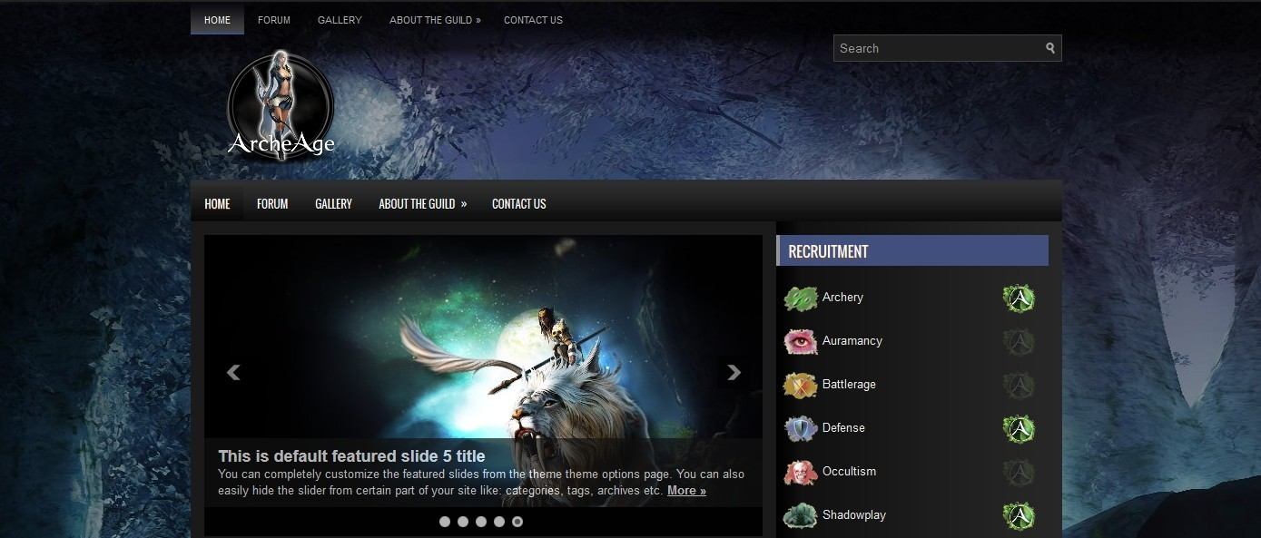 Archeage Solute Wordpress Template on sale!