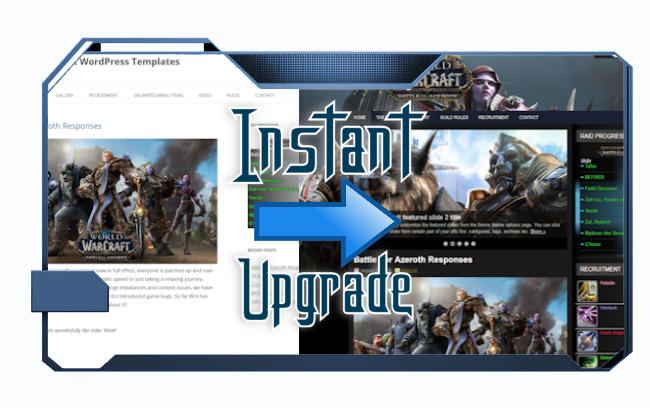 One click wordpress upgrade themes